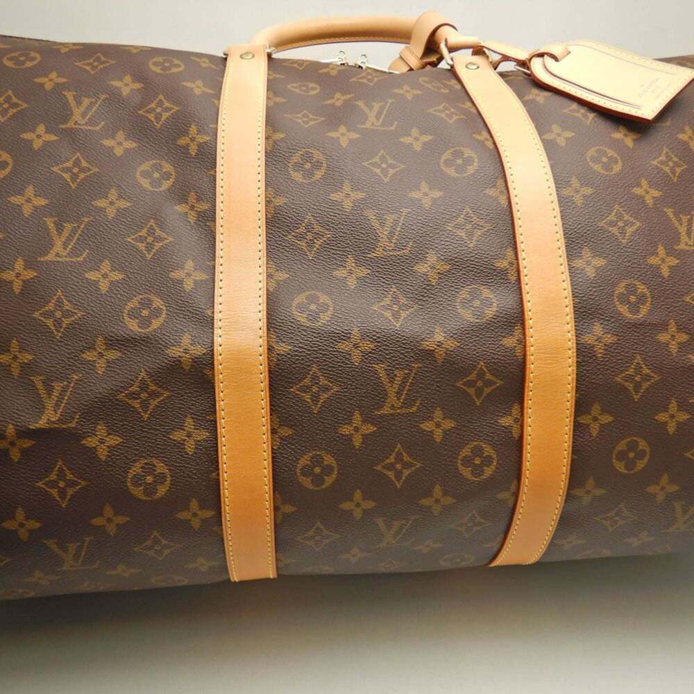LOUIS VUITTON Authentic Brown Monogram Keepall 60 Boston Bag - Picture 6 of 10